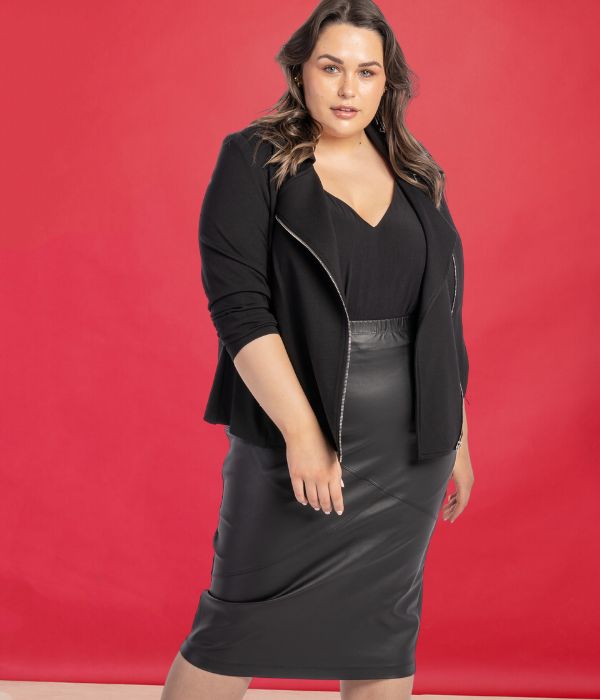 Plus size rock chick on sale look