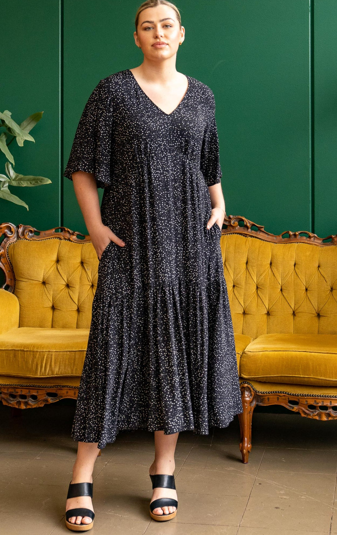 Babooshka Maxi Dress - Spot