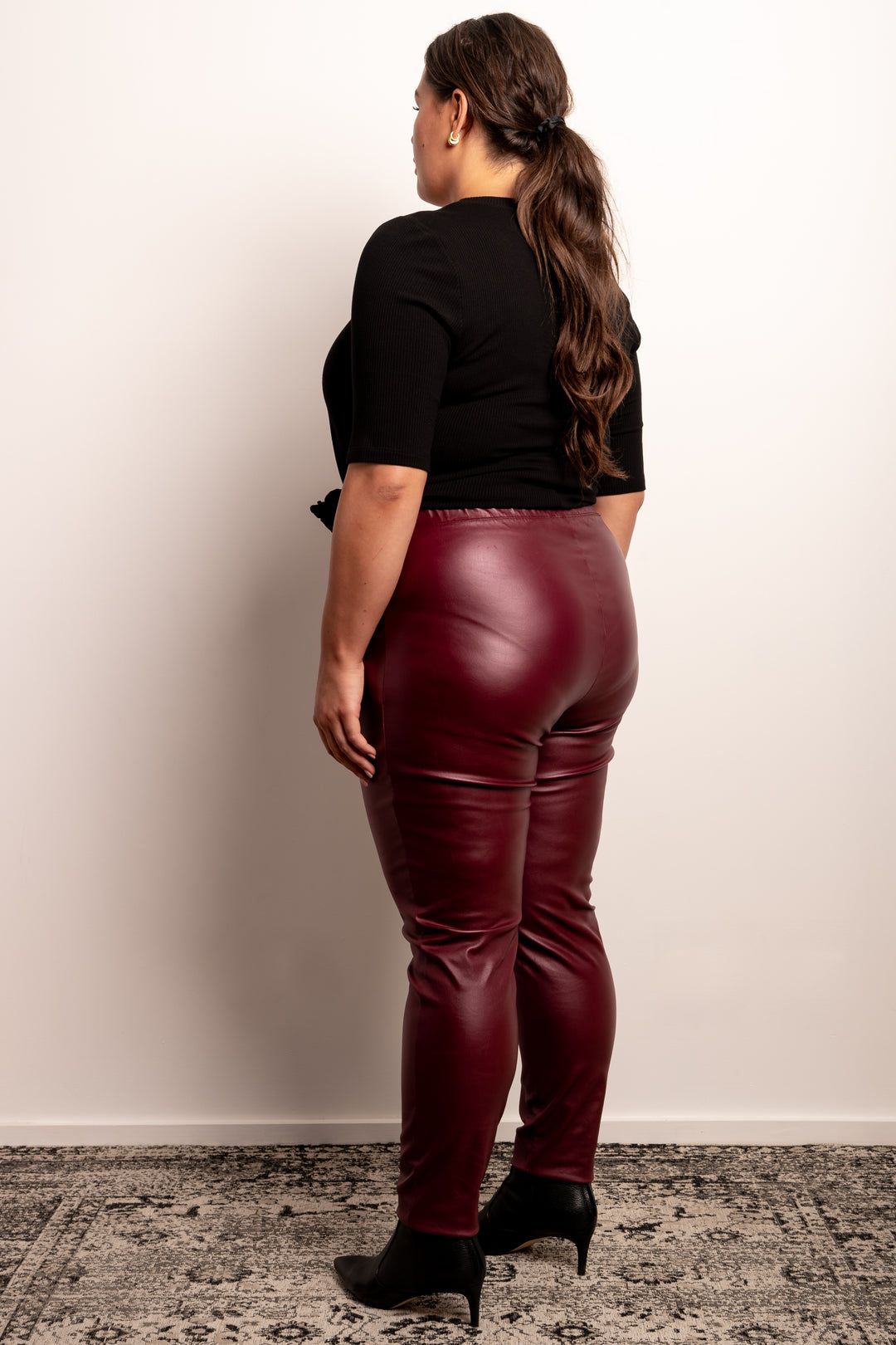 Crash Boom Bang Pull On Leather Look Pants - Black – Harlow
